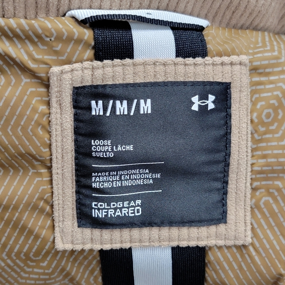 Under Armour Limitless Down Puffer Corduroy Jacket 700 FP Hooded Womens Sz M NEW - Picture 4 of 11
